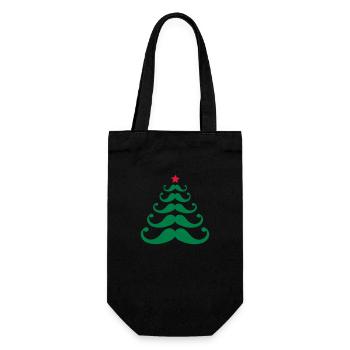 Barber Weihnachtsbaum - Geschenkbeutel für Flaschen - Schwarz - Vorne
