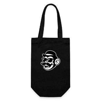 Singe Sir Moustache - Sac à bouteille - noir - Devant