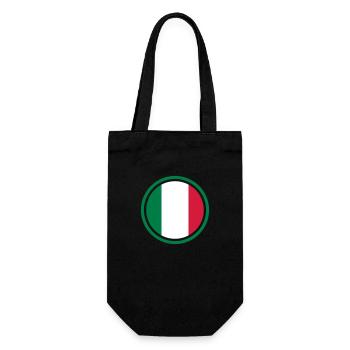 italyflag_3c - Sac à bouteille - noir - Devant