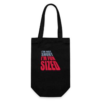 Not short fun sized - Gift Bag for Bottles - black - Front