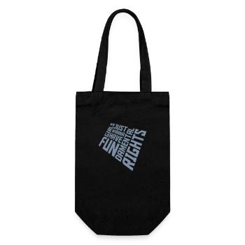 wanna have fundamental rights - Gift Bag for Bottles - black - Front