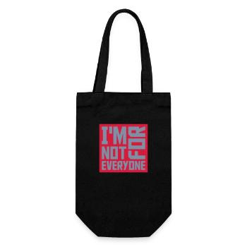 Im not for everyone - Gift Bag for Bottles - black - Front