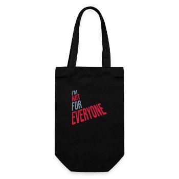 Im not for everyone - Gift Bag for Bottles - black - Front