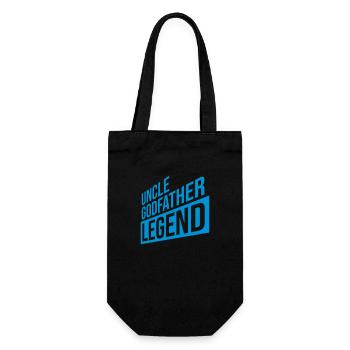 Uncle Godfather Legend Zitat - Geschenkbeutel für Flaschen - Schwarz - Vorne