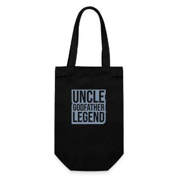 Citation de légende de l’oncle parrain - Sac à bouteille - noir - Devant