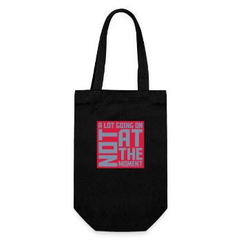 Not much going on - Gift Bag for Bottles - black - Front