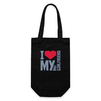 J’aime ma petite amie - Sac à bouteille - noir - Devant