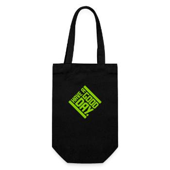 Bonne journée - Sac à bouteille - noir - Devant