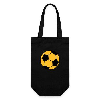 Football Ball - Gift Bag for Bottles - black - Front