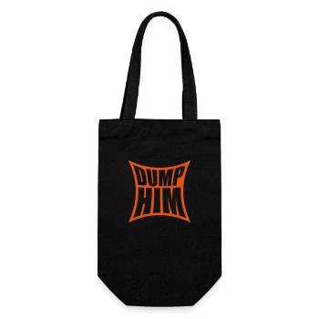 dump him quote logo - Gift Bag for Bottles - black - Front