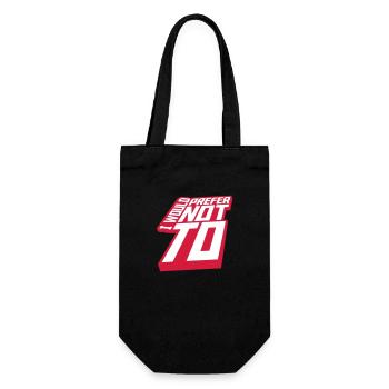 Je préfère ne pas - Sac à bouteille - noir - Devant