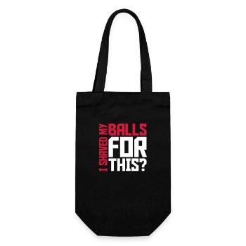 I shaved my balls - Gift Bag for Bottles - black - Front