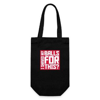 Je me suis rasé les couilles - Sac à bouteille - noir - Devant