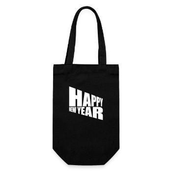 Citation Bonne année - Sac à bouteille - noir - Devant