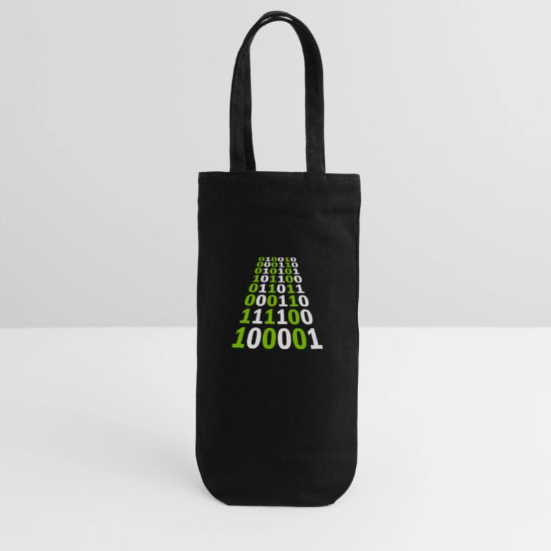 Langage de programme de code binaire Sac à bouteille