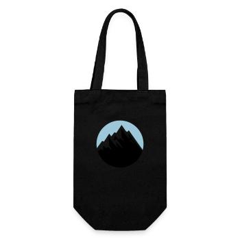 mountains - Geschenkbeutel für Flaschen - Schwarz - Vorne