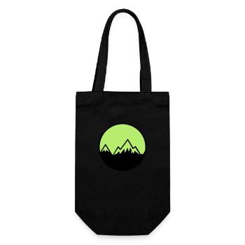 Mountains - Gift Bag for Bottles - black - Front