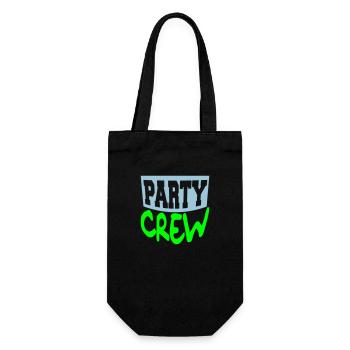 Fête Crew Fun Logo Célébrez les amis de l’équipe Membre - Sac à bouteille - noir - Devant