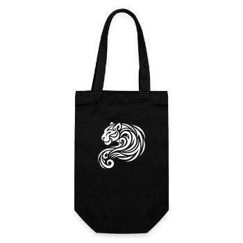 panther - Geschenkbeutel für Flaschen - Schwarz - Vorne