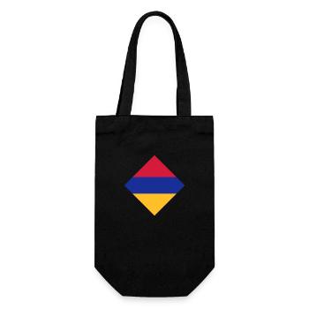 Armenien - Geschenkbeutel für Flaschen - Schwarz - Vorne