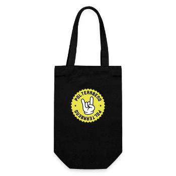 Polterabend Hochzeit Party - Geschenkbeutel für Flaschen - Schwarz - Vorne