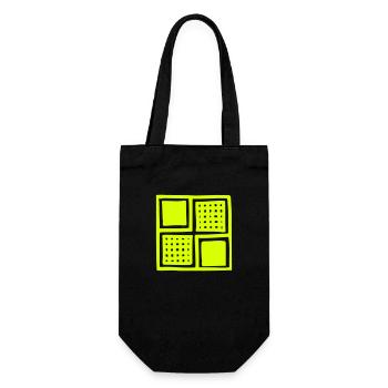 Fenêtre, Art, Ornement (Vectorgraphique) - Sac à bouteille - noir - Devant