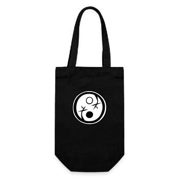 Yin Yang Signe Symbole Paix Bonheur Vecteur 2 - Sac à bouteille - noir - Devant