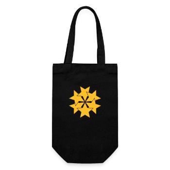 Étoiles transformées | Graphique vectoriel - Sac à bouteille - noir - Devant