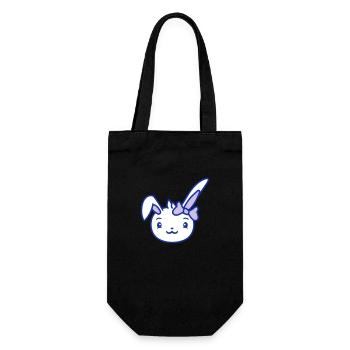 Bunny Girl Pretty Bow Woman Bunny Cute Small - Gift Bag for Bottles - black - Front