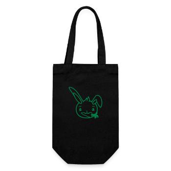 bunny carrot carrot mouth eat hunger delicious vegetables - Gift Bag for Bottles - black - Front
