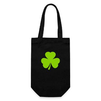 Kleeblatt Shamrock - Gift Bag for Bottles - black - Front