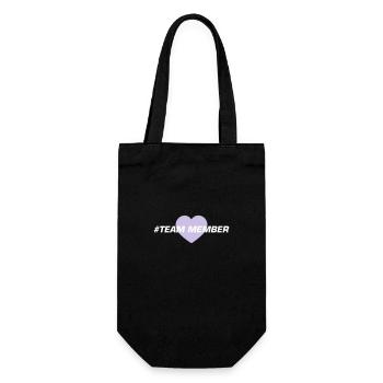 Team Member Heart Love - Gift Bag for Bottles - black - Front