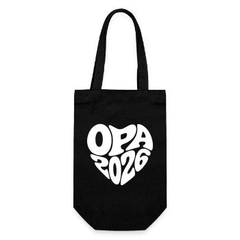 Opa 2026 - Geschenkbeutel für Flaschen - Schwarz - Vorne