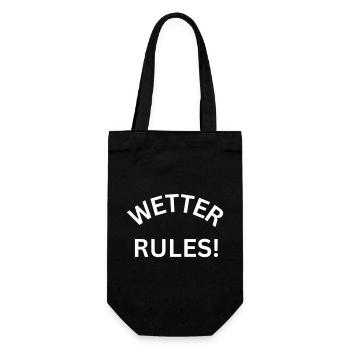 Wetter Rules! - Stadt Wetter Ruhr - Geschenkbeutel für Flaschen - Schwarz - Vorne