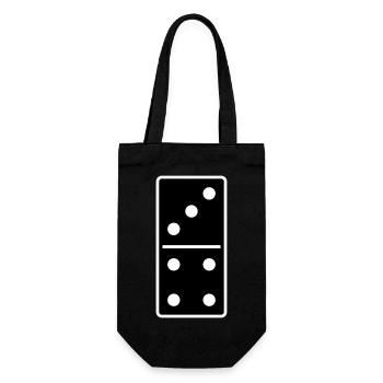 DOMINO STONE 3:4 - VARIABLE COLOR - VECTOR DESIGN! - Geschenkbeutel für Flaschen - Schwarz - Vorne