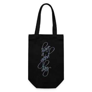 Bonne journée - Sac à bouteille - noir - Devant