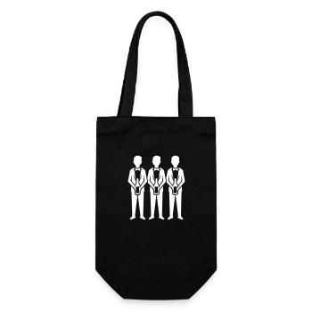 Enterrement de vie de garçon de l’équipe du marié - Sac à bouteille - noir - Devant