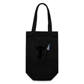 Goblin Orc Monster - Gift Bag for Bottles - black - Front