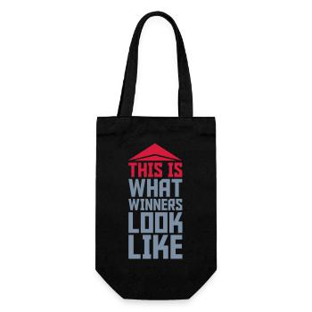 What Winners Look Like - Geschenkbeutel für Flaschen - Schwarz - Vorne