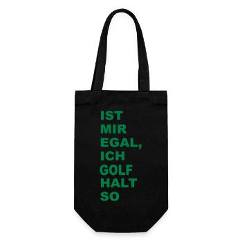 Golf - Geschenkbeutel für Flaschen - Schwarz - Vorne