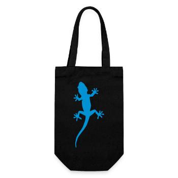 Gecko 01 - Gift Bag for Bottles - black - Front
