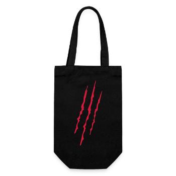 2541614 10800444 Kratzer - Geschenkbeutel für Flaschen - Schwarz - Vorne