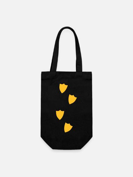empreintes de canard quatre jusqu'à la conception - Sac à bouteille - noir