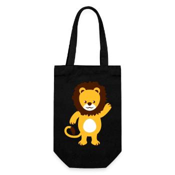 cute_lion - Sac à bouteille - noir - Devant
