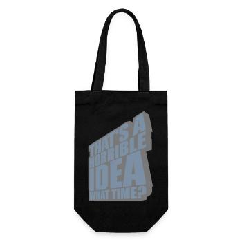 Thats a horrible Idea - Gift Bag for Bottles - black - Front
