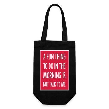 ne me parle pas - Sac à bouteille - noir - Devant