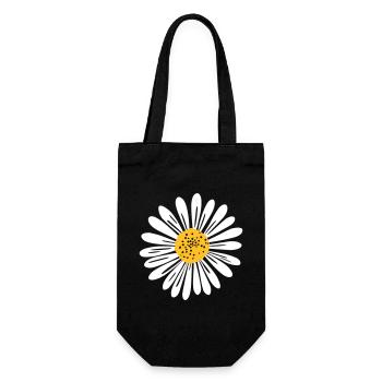 Daisy - Gift Bag for Bottles - black - Front