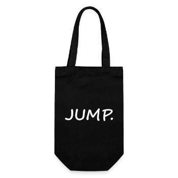 JUMP - Geschenkbeutel für Flaschen - Schwarz - Vorne