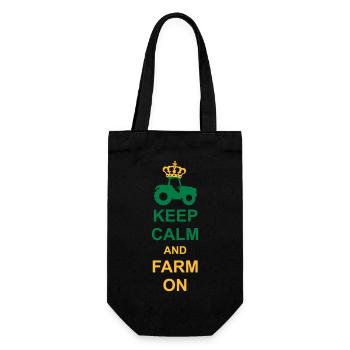 Ferme Keep Calm - Sac à bouteille - noir - Devant