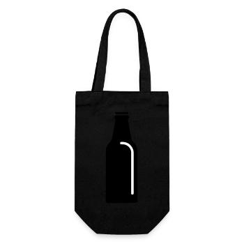 Bottle of Beer - Gift Bag for Bottles - black - Front